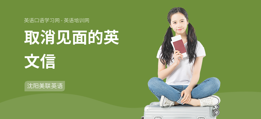 取消见面的英文信