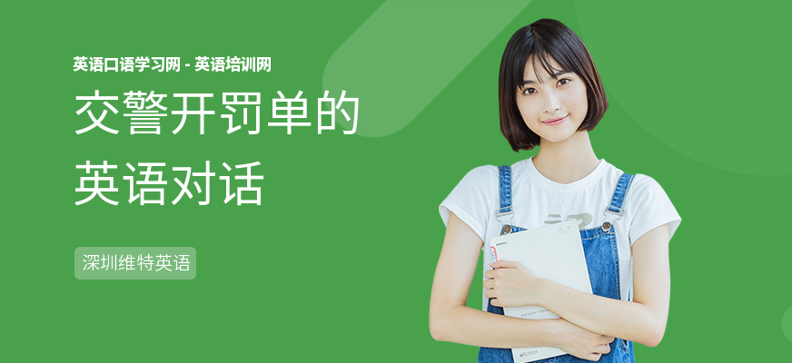 交警开罚单的英语对话