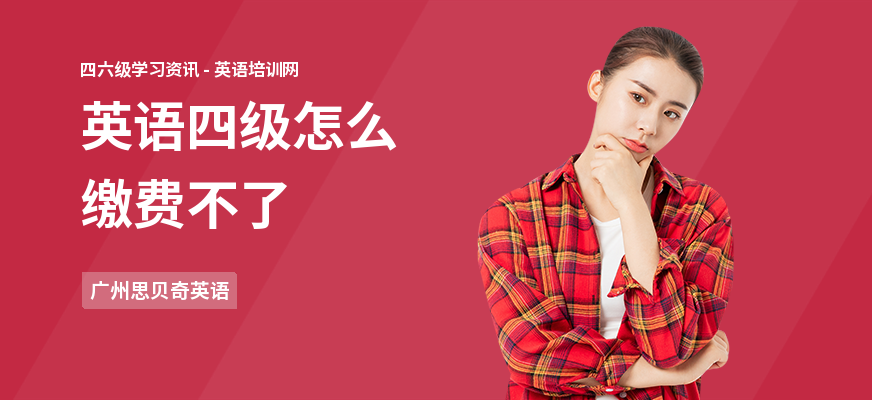 英语四级怎么缴费不了