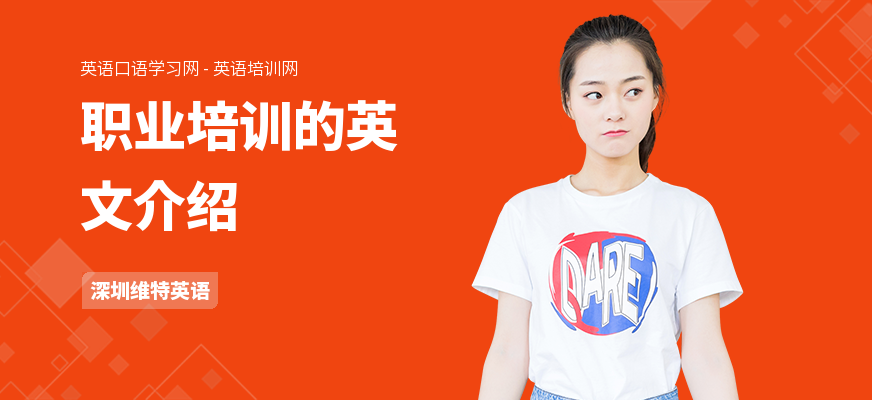 职业培训的英文介绍
