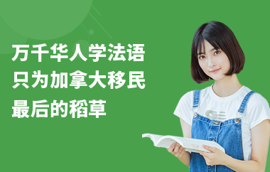 万千华人学法语 只为加拿大移民最后的稻草